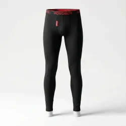 Чоловічі кальсони на флісі VOVOBOY чорні. Теплі зимові підштаники термобілизна M-XXXL (46-54)