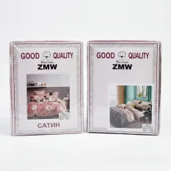 Постільна білизна Сатин ZMW (Євро/Двоспальний). Комплект з кульбабами та принтом 