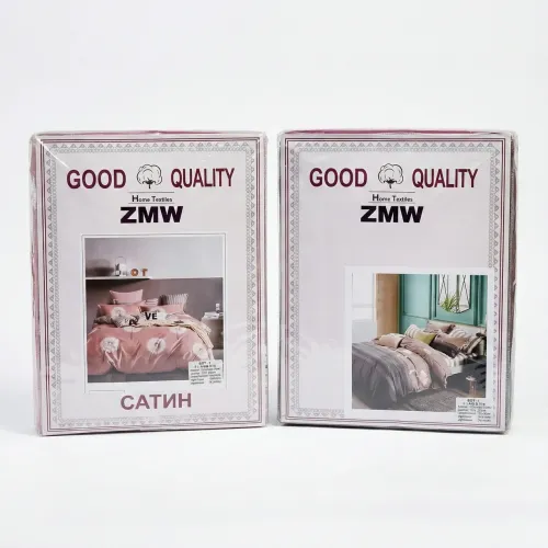Постільна білизна Сатин ZMW (Євро/Двоспальний). Комплект з кульбабами та принтом 