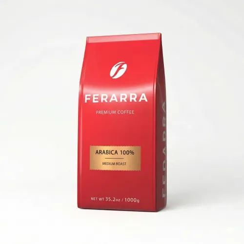 Кава в зернах Ferarra 100% Arabica 1 кг | Преміум арабіка середнього обсмажування, м'який смак