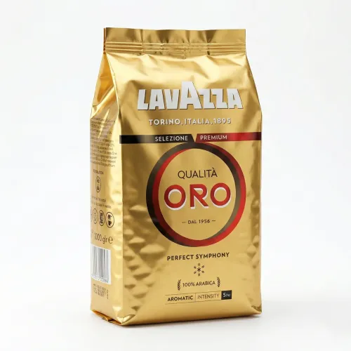 Кава в зернах Lavazza Qualità Oro 1 кг, 100% Арабіка (Оригінал), Італія, середня обжарка