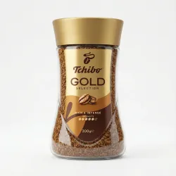 Кава розчинна Tchibo Gold Selection 200 г (скло), Кава Чібо Голд Селекшн сублімована