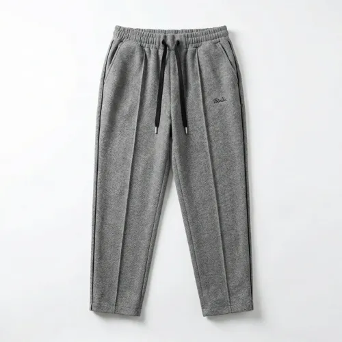 Жіночі теплі брюки на байці в ялинку, штани великих розмірів 52-54, Сірі Biella