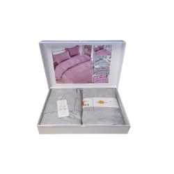 Постільна білизна в подарунковій коробці Laura Grand — Yukon — Gray