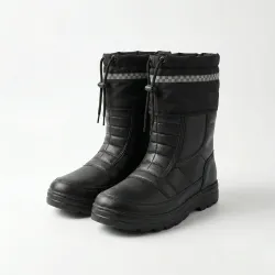 Чоботи чоловічі зимові чорні Krok піна ЕВА. Теплі дутики з хутряною вставкою 41-45