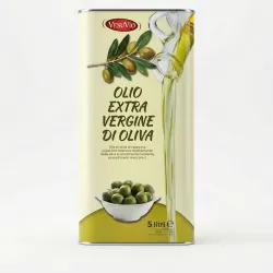 Оливкова олія Vesuvio Extra Virgin 5 л (жерстяна каністра), Італія, вигідна упаковка