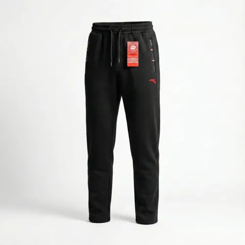 Чоловічі теплі спортивні штани Cramp прямі на флісі. Чорні зимові брюки з кишенями M-XXXL