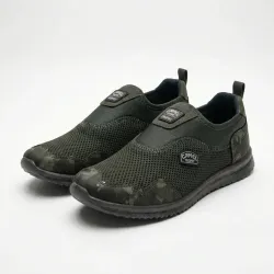 Чоловічі кросівки сітка хакі Camel. Літні мокасини сліпони (розміри 41-45)