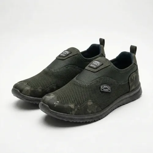 Чоловічі кросівки сітка хакі Camel. Літні мокасини сліпони (розміри 41-45)