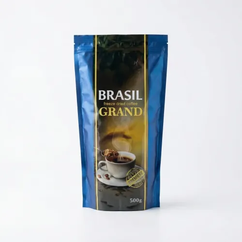 Кава розчинна Brasil Grand 500 г | Сублімована кава, Синя пачка, Вигідна ціна
