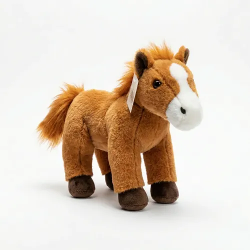 М'яка іграшка Кінь плюшевий коричневий. Дитяча конячка 25 см подарунок для хлопчика/дівчинки