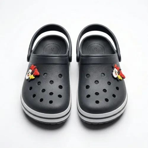 Дитячі крокси сабо з Міккі Маусом чорні. Гумові тапочки піна ЕВА для хлопчика/дівчинки 31-35 р.