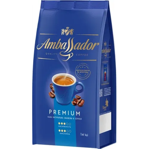 Кава в зернах Ambassador Premium 1 кг