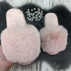 Хутряні капці жіночі хутро штучний песець 36 - 41