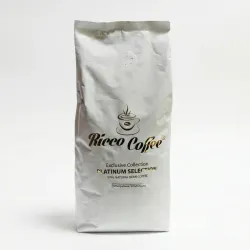 Кава в зернах Ricco Coffee Platinum Selection 1 кг | Купаж Арабіка 70% / Робуста 30%, Німецька якість