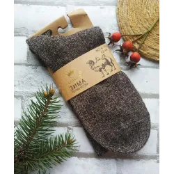 Чоловічі термошкарпетки з ослабленою гумкою з верблюжої вовни Корона 42-48