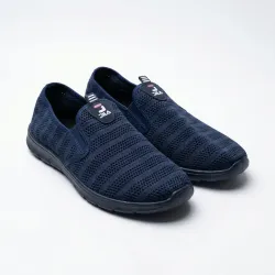 Чоловічі літні мокасини сітка сліпони текстильні Сині Jila (р. 41-45)