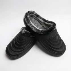 Чоловічі зимові калоші сабо утеплені. Чорні галоші з піни ЕВА (хвиля) 41-45