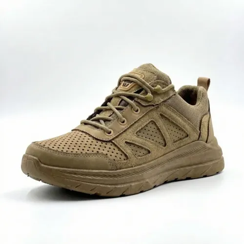 Чоловічі тактичні кросівки койот літні. Дихаючі військові кеди нубук 41-45 р