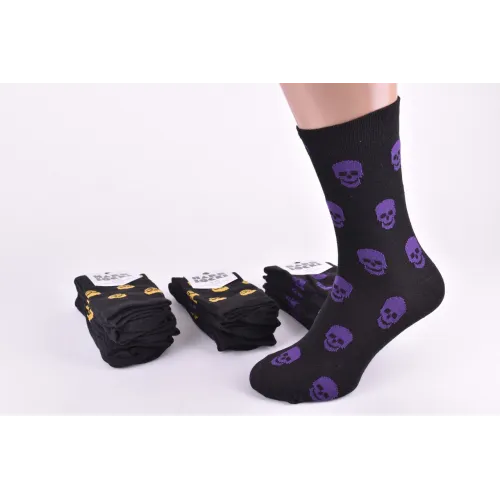 Шкарпетки чоловічі з малюнком БАВОВНА