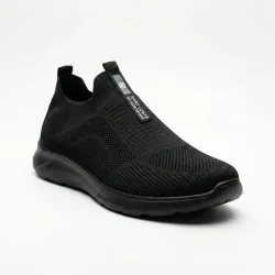 Чоловічі літні кросівки сліпони сітка чорні текстильні Saint Lonye (р. 41-45)