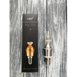 Світлодіодна лампа свічка на вітрі 4W 4000K-E14
