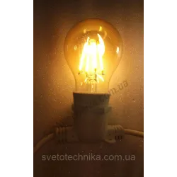 Лампа Едісона філамент Etron 185-ELP-1 A60F 8w E27 2700 K бронза