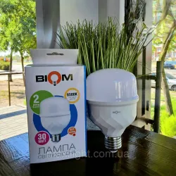 Світлодіодна лампа Biom HP-30-2-6 T80 30W E27 6500К