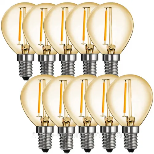 LED лампа ETRON Filament 1-EFP-144 G45 E14 8W 4200K прозора