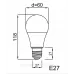 Лампа світлодіодна енергозберігаюча моделі A60 з цоколем E27 потужністю 12W торгової марки LEBRON LED
