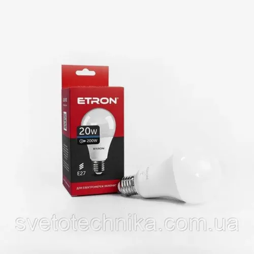 LED лампа 20W A70 Е27 6500K 220V ETRON 1-ELP-091 світлодіодна
