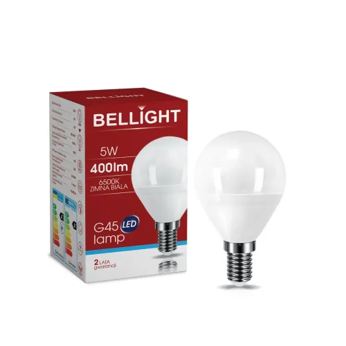 Лампа світлодіодна LED G45 220V/5W E14 6500K