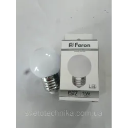 Декоративна світлодіодна лампа кулька Feron LB37 E27 1W 6400К (холодний білий))