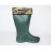 Чоловічі чоботи піна ЕВА з манжетом. Легкі зелені гумаки для рибалки 41-45