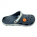 Крокси сабо чоловічі гумові шльопанці закриті синьо-сірі