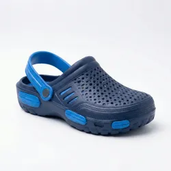 Сабо кроксы (пенка) синие двухцветные | Унисекс, Пляжные, Садовые, Размеры 36-46 39