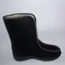 Бурки жіночі високі суконні на хутрі. Чорні зимові чуні на блискавці. Розміри 37-41