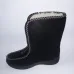 Бурки жіночі високі суконні на хутрі. Чорні зимові чуні на блискавці. Розміри 37-41