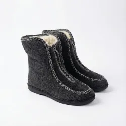 Бурки чуні повстяні зимові на блискавці. Теплі капці-черевики на хутрі. Розміри 37-42 40