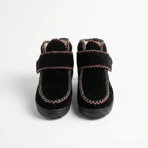 Бурки суконні зимові на липучці. Чорні чуні для широкої ноги та високого підйому. Розміри 38-42 40