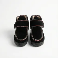 Бурки суконні зимові на липучці. Чорні чуні для широкої ноги та високого підйому. Розміри 38-42 41