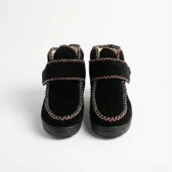 Бурки суконні зимові на липучці. Чорні чуні для широкої ноги та високого підйому. Розміри 38-42 42