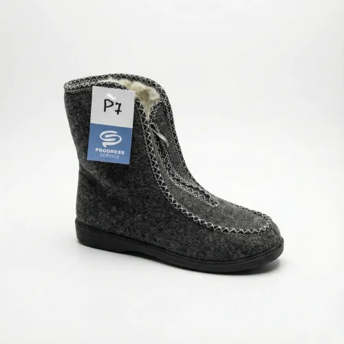 Бурки жіночі зимові повстяні на блискавці. Високі теплі чуні Progress. Розміри 37-41 40