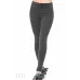 Легінси жіночі на хутрі темно-сірі, теплі зимові лосини з широким поясом, щільний трикотаж