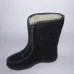Бурки високі суконні на хутрі. Чорні зимові чуні на блискавці спереду. Розміри 37-42