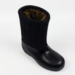 Бурки (валенки шитые) войлочные черные с резиновыми галошами (38 - 45) 40