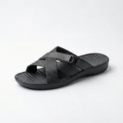 Шльопанці чоловічі піна ЕВА чорні. Сланці пляжні з перехресними ремінцями. Розміри 40-46 42