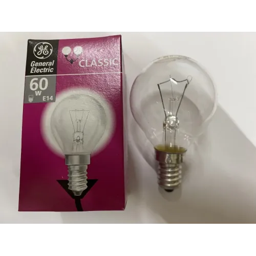 Лампа розжарювання General Electric GE 230v 60w E14 (кулька) Р45