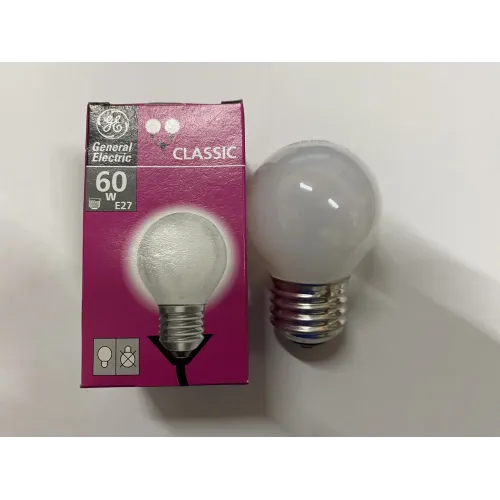 General Electric P45 230v-60w E27 Лампа кулька матова