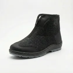 Чоловічі зимові бурки Dago Style (Львів) на хутрі з блискавкою, чорні 43